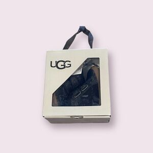 New In Box UGG Black Baby Rennon II Booties with Buckle Detail Size 0/1